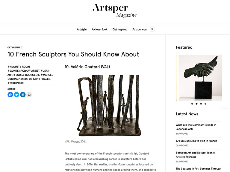 Val Artsper Magazine - 10 French Sculptors You Should Know About