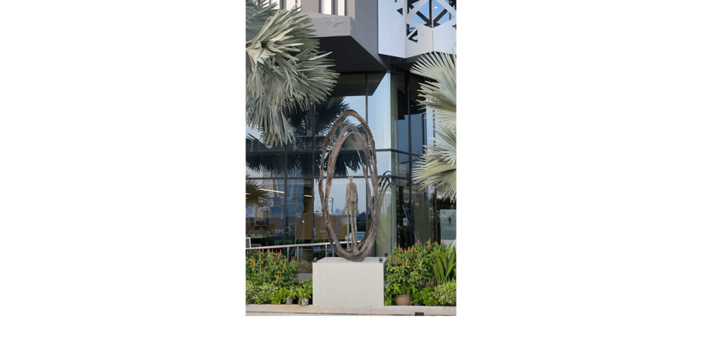 Attraction II by French sculptor Val - Valérie Goutard - with Sculptureval at the Alliance Française Bangkok – Thailand