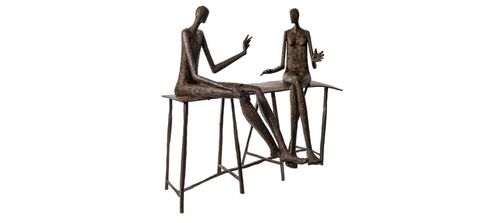 Conversation au parc II (L174xH160xD102 cm) – bronze 2010