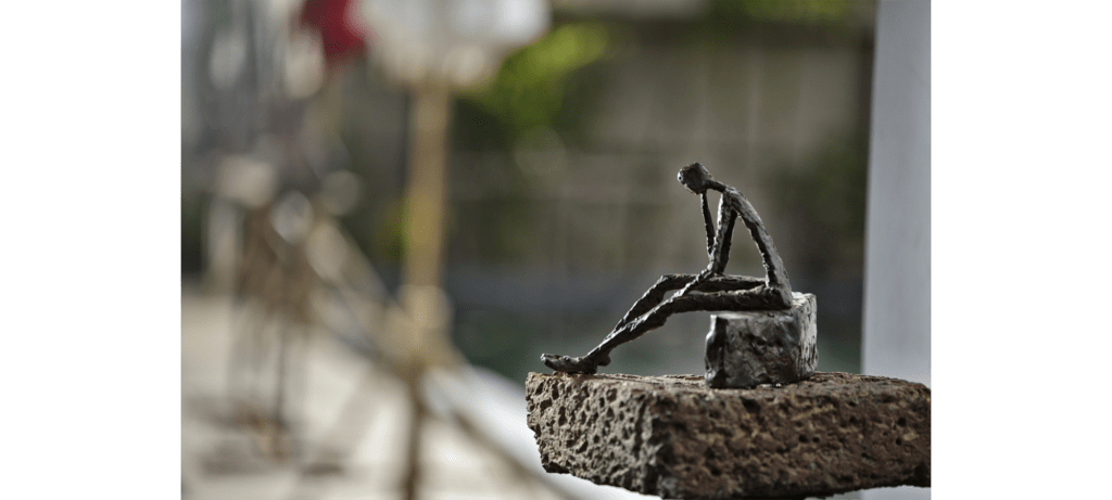 Soul mood by French sculptor Val - Valérie Goutard - with Sculptureval