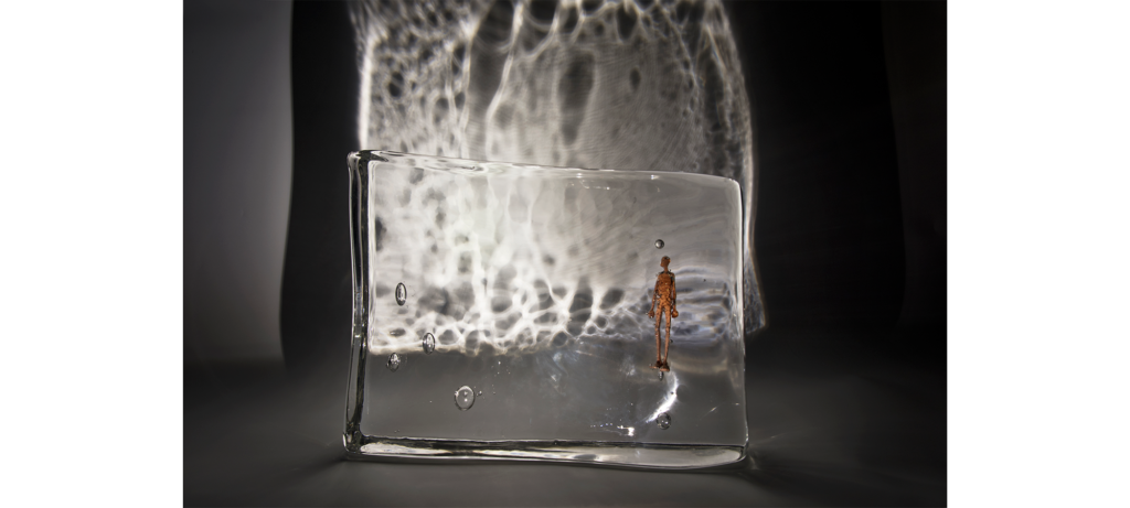 Voyage dans l’atmosphère by French sculptor Val - Valérie Goutard - with Sculptureval & Murano glass masters