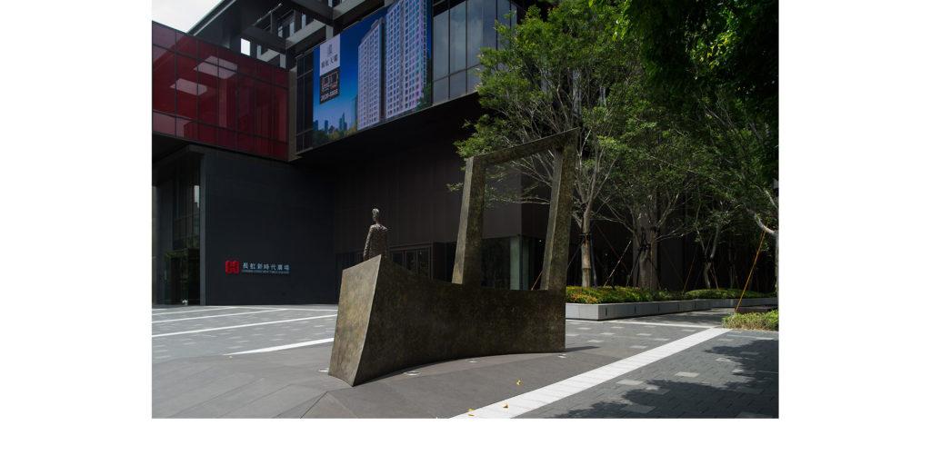 Waiting III by French sculptor Val - Valérie Goutard - with Sculptureval at New Square in Taipei - Taiwan
