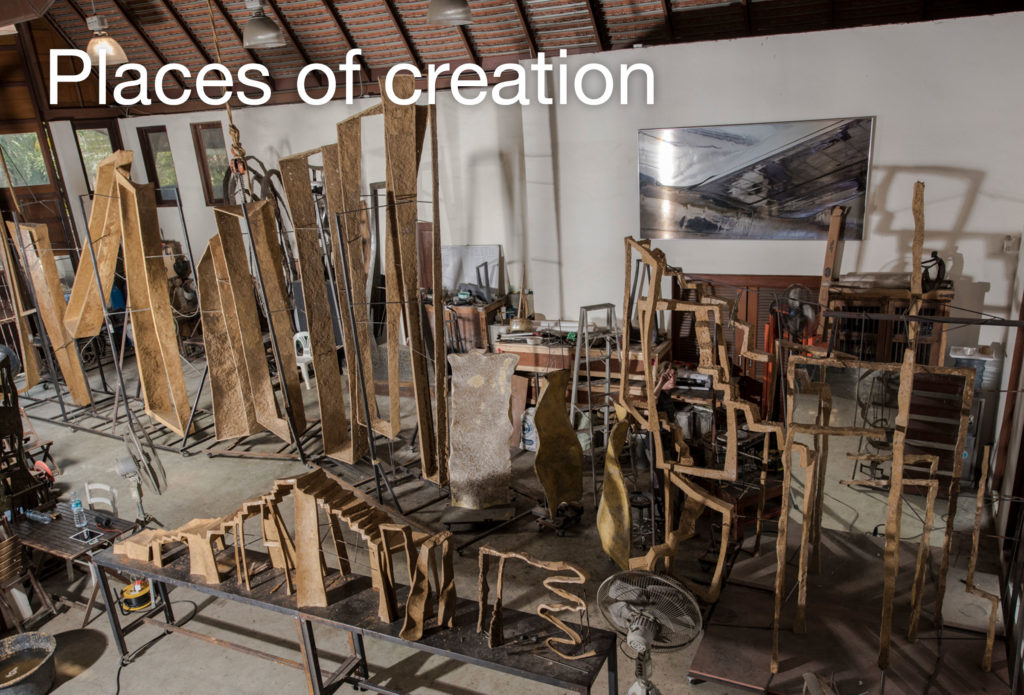 Art studio, bronze foundries and with Murano glass masters of French sculptor Val - Valérie Goutard - with Sculptureval